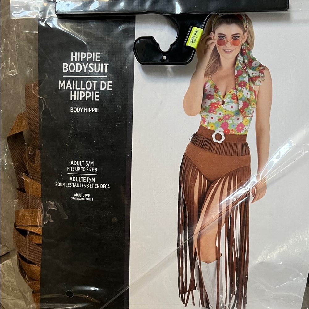 Hippie Bodysuit with Brown Fringe